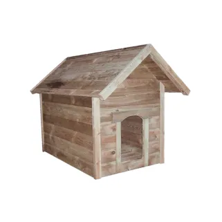 Niche pour grand chien en pin traité autoclave 115x80x106 cm