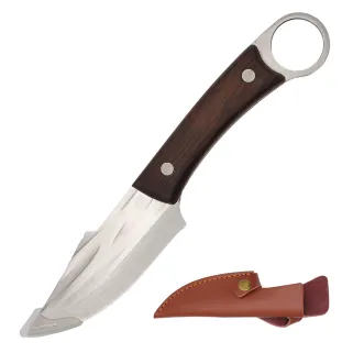 Couteau Nordique Manche bois acier inoxydable 23.2 x 3.7 x 1.5 cm