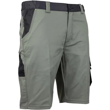 Bermuda de travail homme ULYSSE kaki gris du 38 au 50