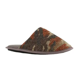 Chaussons camouflage homme brun vert orange
