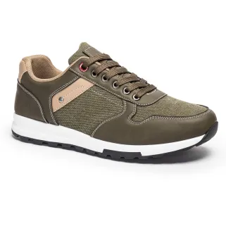 Baskets homme Palazo kaki de 40 à 45