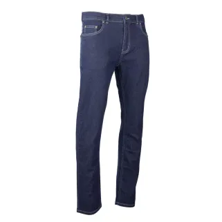 Jeans Coupe Droite Bleu Foncé Denim Extensible Confortable de 40 à 54
