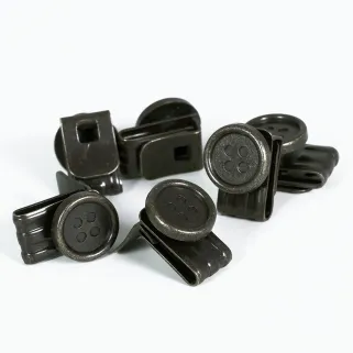 Boutons clips pour bretelles à pattes – lot de 6 robustes