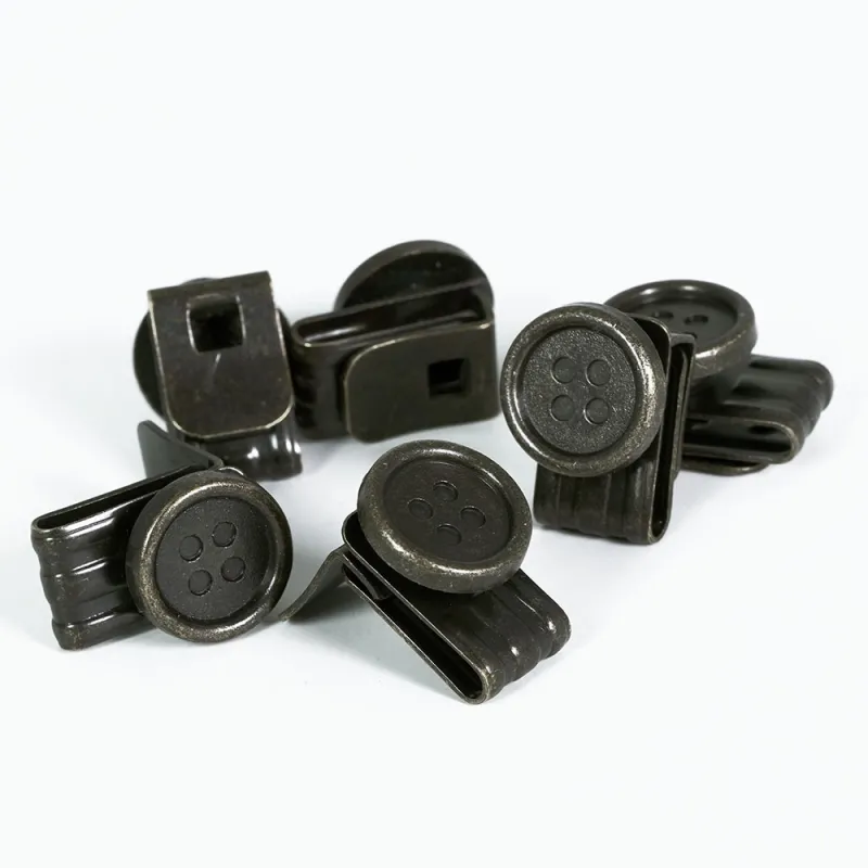 Boutons clips pour bretelles à pattes – lot de 6 robustes Boutons clips pour bretelles à pattes – lot de 6 robustes
