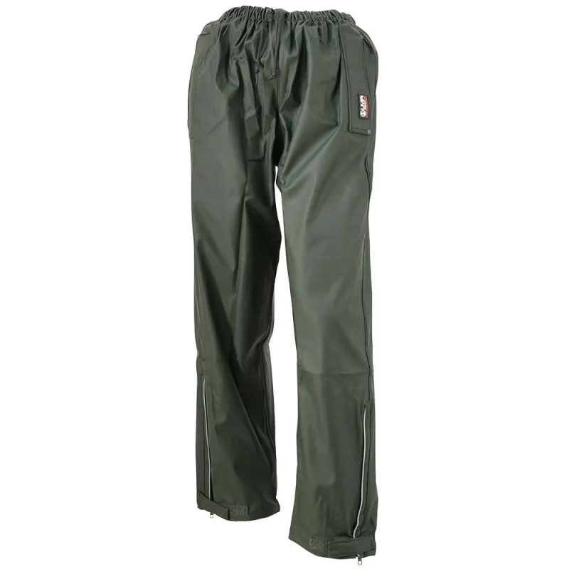 Pantalon de pluie Tonerre imperméable polyuréthane pvc kaki foncé Pantalon de pluie Tonerre imperméable polyuréthane pvc kaki foncé