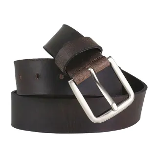 Ceinturon cuir pleine fleur marron 130 cm
