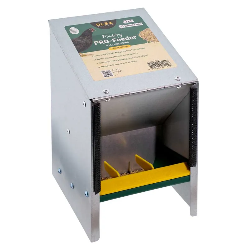 Mangeoire trémie galva 2,5 kg ProFeeder anti-gaspillage Mangeoire trémie galva 2,5 kg ProFeeder anti-gaspillage