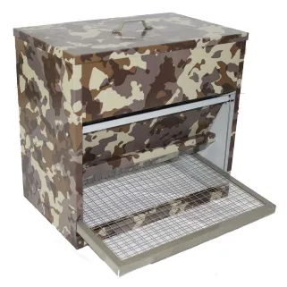 Mangeoire anti-nuisibles galvanisée 20kg camo 50,5x46x47,5 cm
