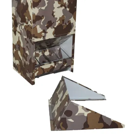 Mangeoire acier galvanisée 20kg camo 29,5x24,5x50 cm Mangeoire acier galvanisée 20kg camo 29,5x24,5x50 cm