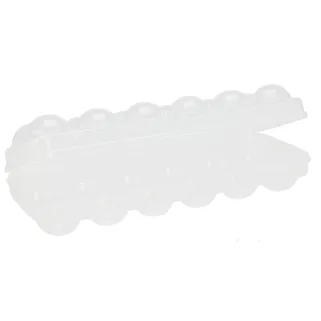 Boîte à 12 oeufs facile à nettoyer réutilisable 27,5x10x7,5cm