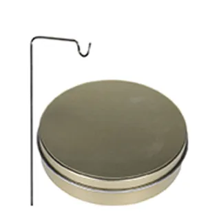 3 Spirales d'encens anti-moustique 8h citronnelle métal argenté