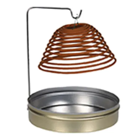 3 Spirales d'encens anti-moustique 8h citronnelle métal argenté 3 Spirales d'encens anti-moustique 8h citronnelle métal argenté