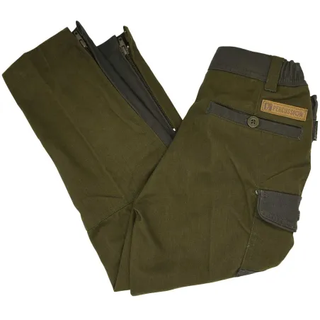 Fuseau de Chasse Tradition Enfant polyester coton kaki 6 à 16 ans Fuseau de Chasse Tradition Enfant polyester coton kaki 6 à 16 ans