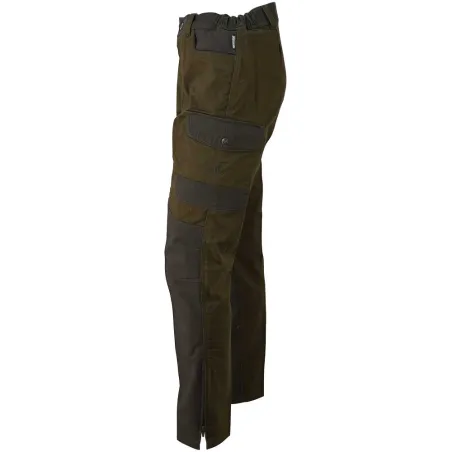 Pantalon de chasse anti-ronces Tradition polyester kaki T38 à 60 Pantalon de chasse anti-ronces Tradition polyester kaki T38 à 60