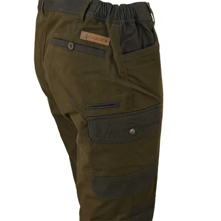 Pantalon de chasse anti-ronces Tradition polyester kaki T38 à 60 Pantalon de chasse anti-ronces Tradition polyester kaki T38 à 60