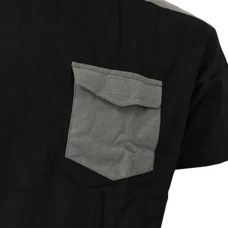 T-Shirt de travail Brooklyn coton bicolore noir / gris M à 4XL T-Shirt de travail Brooklyn coton bicolore noir / gris M à 4XL