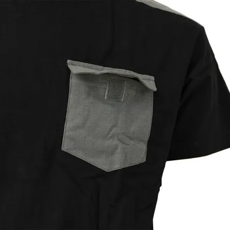 T-Shirt de travail Brooklyn coton bicolore noir / gris M à 4XL T-Shirt de travail Brooklyn coton bicolore noir / gris M à 4XL
