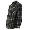 Chemise chaude homme à carreaux polyester grise M à 3XL