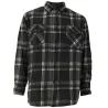 Chemise chaude homme à carreaux polyester grise M à 3XL