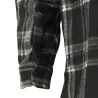 Chemise chaude homme à carreaux polyester grise M à 3XL
