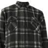 Chemise chaude homme à carreaux polyester grise M à 3XL