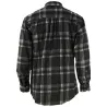 Chemise chaude homme à carreaux polyester grise M à 3XL
