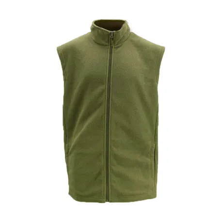 Veste polaire kaki sans manches