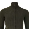 Gilet femme Shirley col montant laine vert loden XS à 3XL