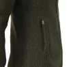 Gilet femme Shirley col montant laine vert loden XS à 3XL