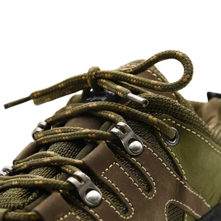 Chaussures Mir toile et cuir croûté Marron et Kaki 40 à 46 Chaussures Mir toile et cuir croûté Marron et Kaki 40 à 46