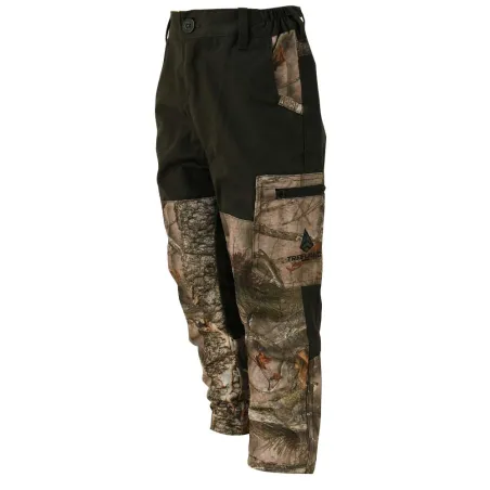 Pantalon Traque Enfant 5 poches polyester camo Forest 6 à 16 ans Pantalon Traque Enfant 5 poches polyester camo Forest 6 à 16 ans