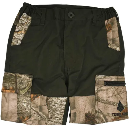 Pantalon Traque Enfant 5 poches polyester camo Forest 6 à 16 ans Pantalon Traque Enfant 5 poches polyester camo Forest 6 à 16 ans