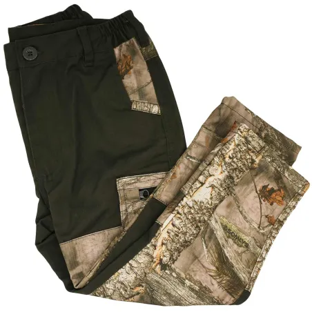 Pantalon Traque Enfant 5 poches polyester camo Forest 6 à 16 ans Pantalon Traque Enfant 5 poches polyester camo Forest 6 à 16 ans