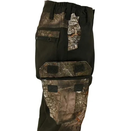 Pantalon Traque Enfant 5 poches polyester camo Forest 6 à 16 ans Pantalon Traque Enfant 5 poches polyester camo Forest 6 à 16 ans