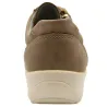 Baskets femme lacet fermeture éclair PU aspect cuir taupe 36 à 41 Baskets femme lacet fermeture éclair PU aspect cuir taupe 36 à 41