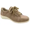 Baskets femme lacet fermeture éclair PU aspect cuir taupe 36 à 41 Baskets femme lacet fermeture éclair PU aspect cuir taupe 36 à 41