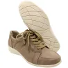 Baskets femme lacet fermeture éclair PU aspect cuir taupe 36 à 41 Baskets femme lacet fermeture éclair PU aspect cuir taupe 36 à 41
