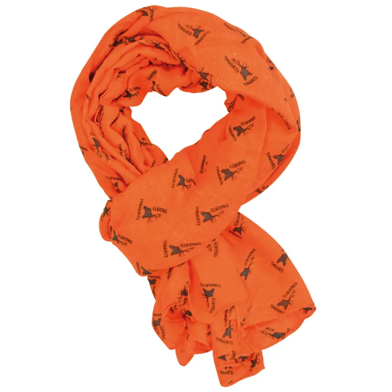 Chèches Stagunt orange imprimé 175 x 100 cm Chèches Stagunt orange imprimé 175 x 100 cm