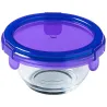 2 récipients empilable verre 0,20L bleu violet 11x11x6cm 2 récipients empilable verre 0,20L bleu violet 11x11x6cm