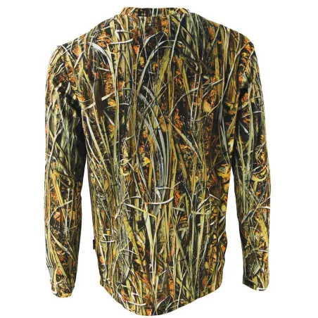 T-shirt manches longues Ghost Camo roseaux Wet polyester alvéolé T-shirt manches longues Ghost Camo roseaux Wet polyester alvéolé