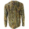 T-shirt manches longues Ghost Camo roseaux Wet polyester alvéolé T-shirt manches longues Ghost Camo roseaux Wet polyester alvéolé