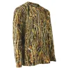T-shirt manches longues Ghost Camo roseaux Wet polyester alvéolé T-shirt manches longues Ghost Camo roseaux Wet polyester alvéolé