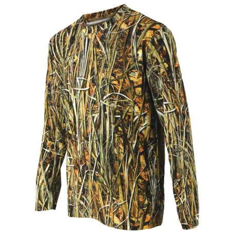 T-shirt manches longues Ghost Camo roseaux Wet polyester alvéolé
