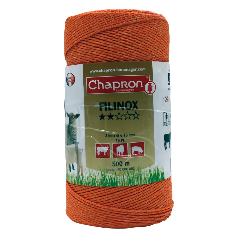 Cordon de clôture FILINOX 1.8mm 500m Cordon de clôture FILINOX 1.8mm 500m