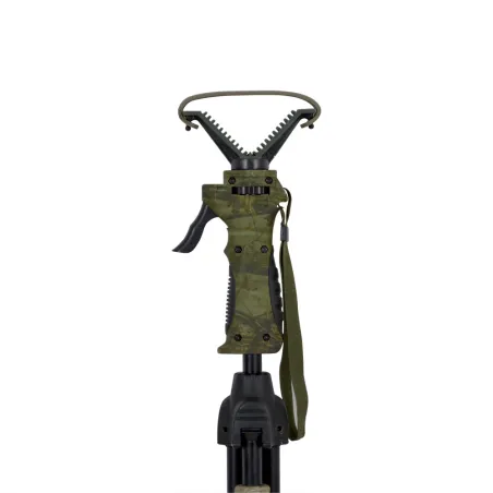Canne de pirsh 3 pieds automatique alu, hauteur 100-160cm Canne de pirsh 3 pieds automatique alu, hauteur 100-160cm