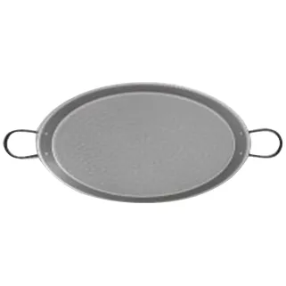 Plat paella flamme directe acier poli laminé Ø60cm 12-20 pers