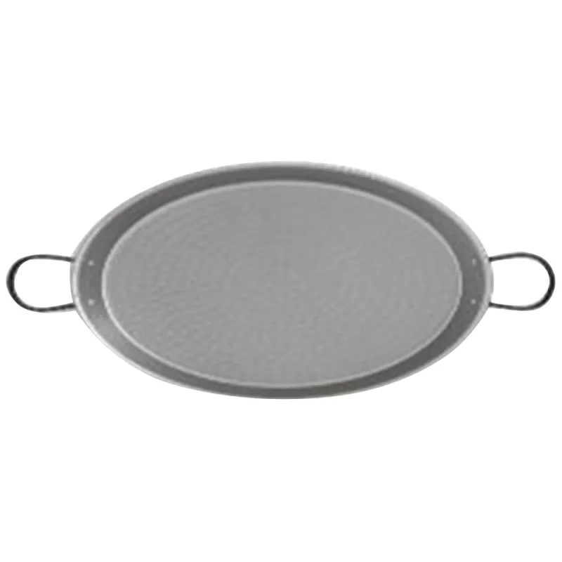 Plat paella flamme directe acier poli laminé Ø60cm 12-20 pers