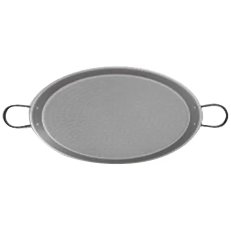 Plat paella flamme directe acier poli laminé Ø60cm 12-20 pers