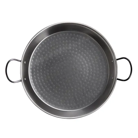 Plat paella flamme directe acier poli laminé Ø60cm 12-20 pers