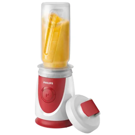 Mini blender 350W plastique sans BPA blanc gris 0,6L + gourde Mini blender 350W plastique sans BPA blanc gris 0,6L + gourde